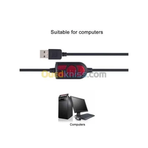 Casque GAMING + MicroPhone Port USB