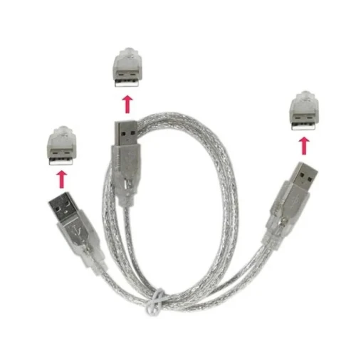 Câble USB Mâle/Mâle & Mâle/Mâle-Mâle 2.0 (1.5 m)