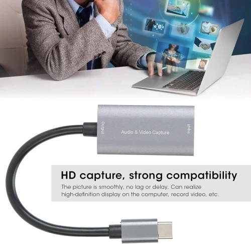 Carte de Capture Vidéo Type-C/HDMI  4K (30 Hz)