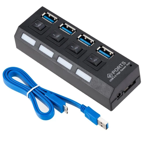 HUB USB 3.0 4/7 Ports Avec Interrupteur  