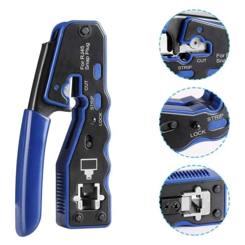 Pince a sertir Réseau Ethernet RJ45 SNAP PLUG & Connecteurs 