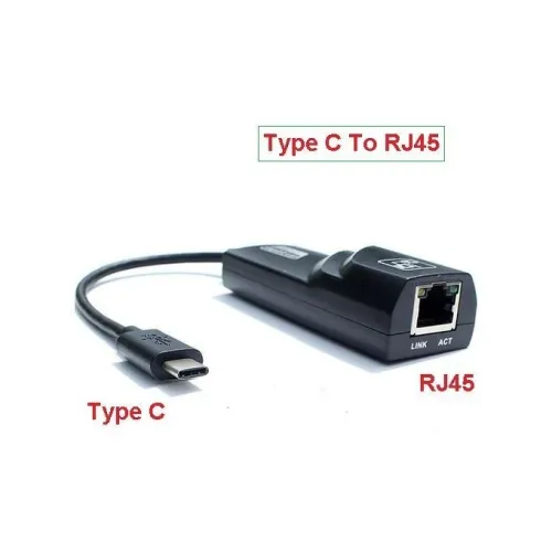 Adaptateur USB 3.0 Type-A/Type-C To RJ45 10/100/1000 Mbps
