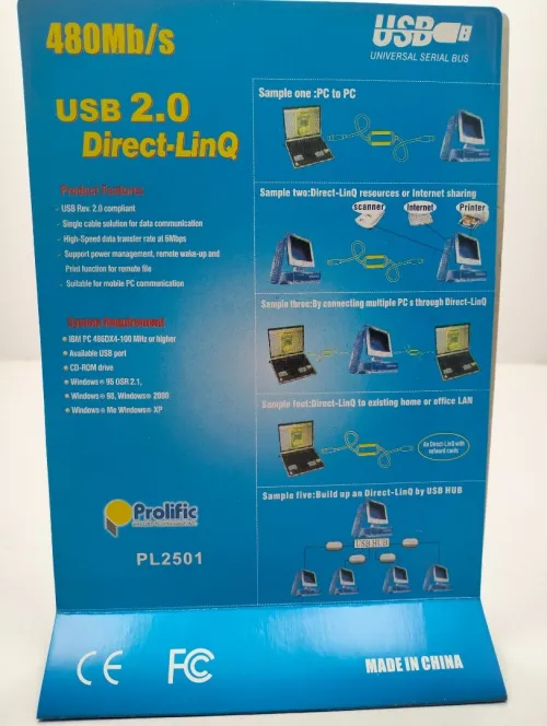 Câble de transfert réseau USB 2.0