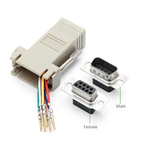 Adaptateur Connecteur DB09 M/F To RJ 45  