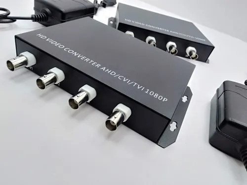 Média Converter BNC To Optique X2 X4 X8 20 Km UP 2 - 4 Mpx