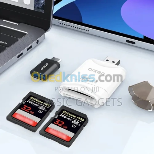 Lecteur de Carte Double SD USB 3.1 Gen1 (2in1) + OTG
