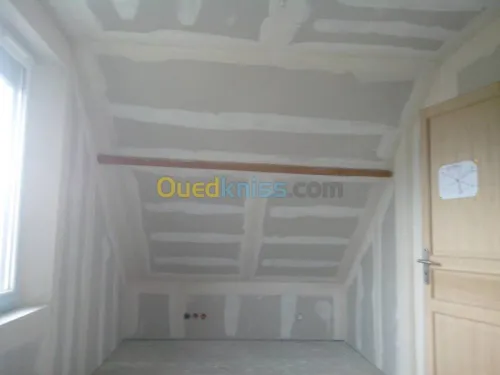 Faux plafond, Parquet revetement mural
