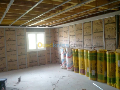 Faux plafond, Parquet revetement mural
