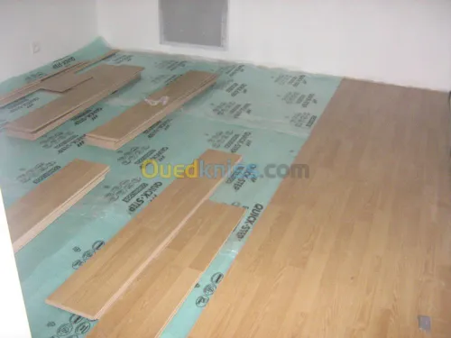 Faux plafond, Parquet revetement mural