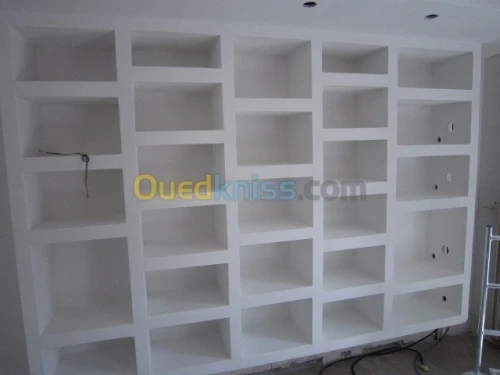 Faux plafond, Parquet revetement mural