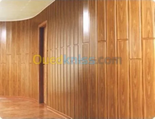 Faux plafond, Parquet revetement mural