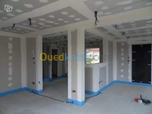 Faux plafond, Parquet revetement mural