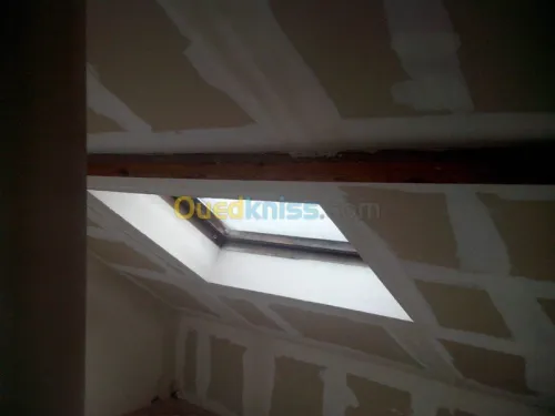 Faux plafond, Parquet revetement mural
