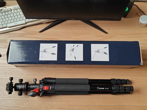 Trépied professionnel pour Camera Samark SK-28 + KB0 Ball Head