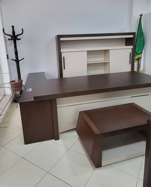 ENSEMBLE DE BUREAU EN PDF PLACAGE EN BOIS CHENE