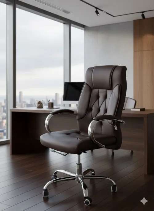 CHAISE EN CUIR ET CUIR  SYNTHETIQUE