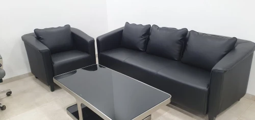 SALON D'ATTENTE EN SIMILI-CUIR