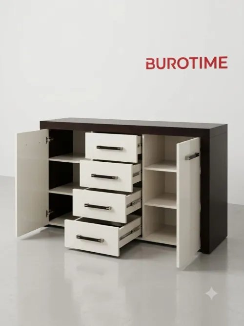 ENSEMBLE DIRECTIONNEL PLACAGE EN BOIS DE CHÊNE EN PROMO