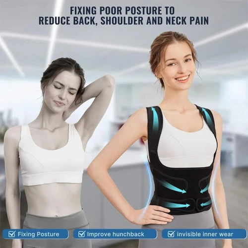 Support Dorsal Respirant et Réglable pour la Correction de la Posture  حزام شد الظهر