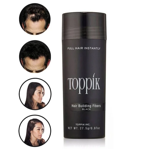 Fibres Capillaires Noires Toppik  Solution Anti-Calvitie Instantanée