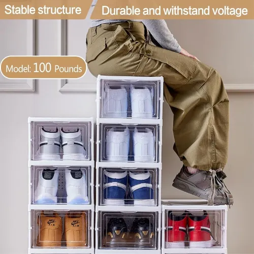 Rangement Chaussures Transparent Pliable 6 Étages