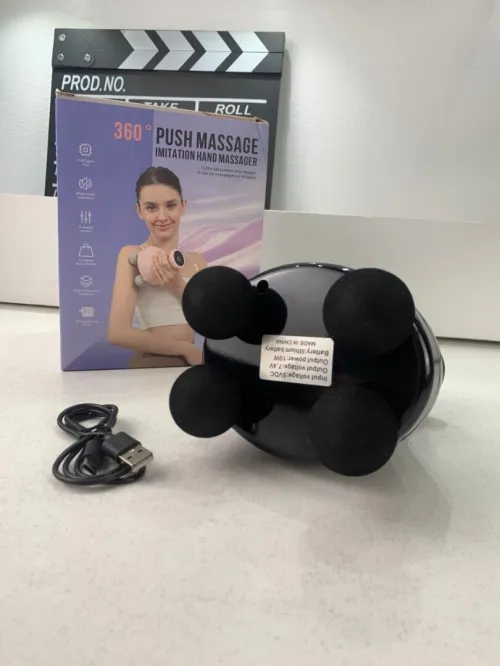 Pistolet de massage portatif à 4 têtes pour tissus profonds 