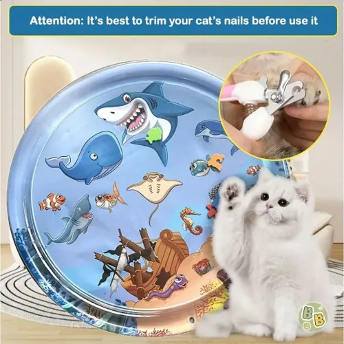 Tapis dEau Sensoriel pour Bébé 100cm de Jeu et dÉveil Aquatique