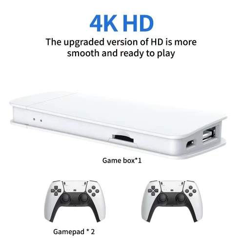 Console Rétro M15 Game Stick Pro 4K  20 000 Jeux + 2 Manettes Sans Fil