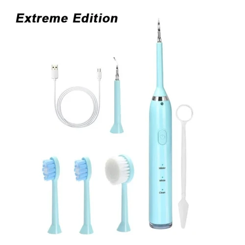 Brosse à Dents à Ultrasons 3en1  Nettoyage Profond, 3 Vitesses, Étanche