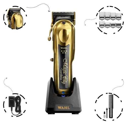 Wahl Magic Clip Gold Sans Fil  Tondeuse de Coupe Professionnelle