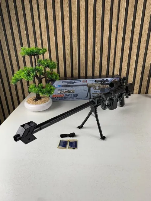 Sniper Jouet M200  Lanceur de Billes de Gel Automatique