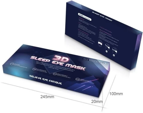 Masque de Sommeil Confortable  3D avec Sangle Réglable