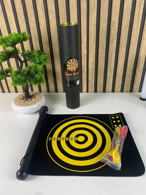 Cible de Fléchettes à Accrocher  Jeu Magnétique avec 6 Fléchettes