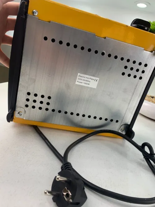 Mini Plaque de Cuisson Électrique 1000W Portable et Robuste