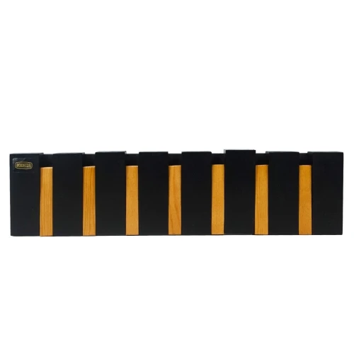 Porte-Manteau Mural Style Piano  7 Accroches Bois Moderne