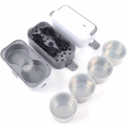 Lunch Box Électrique Chauffante  Récipients en Acier Inoxydable