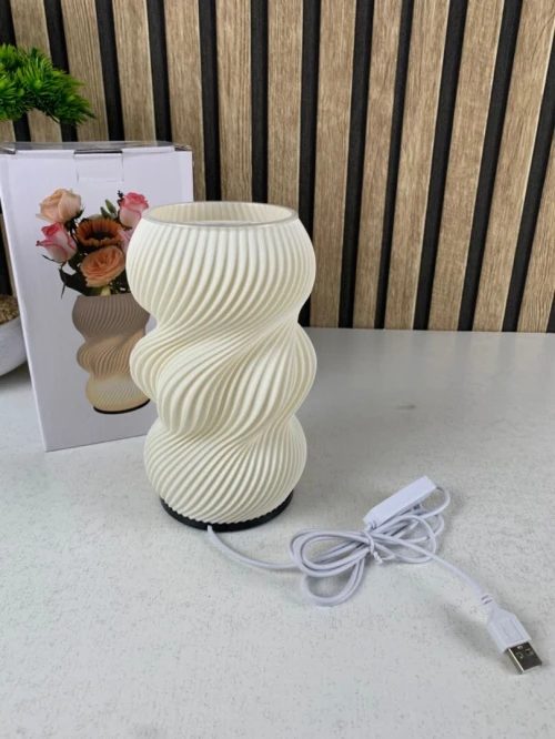 Lampe de Chevet Design avec Vase LED  9 Niveaux de Luminosité