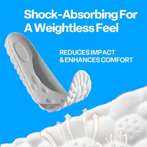 Semelles Orthopédiques Ultra Douces en Latex avec Technologie 4D