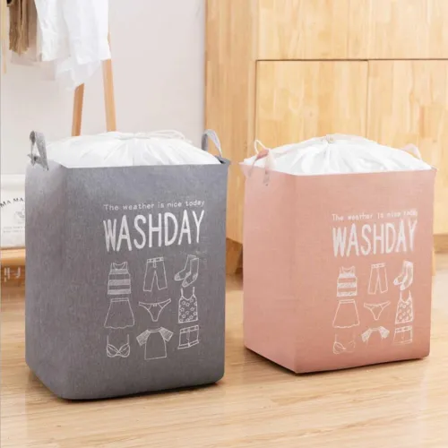 Panier à linge de grande capacité pliable pour vêtements couette pour salle de bain moderne