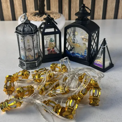 Pack Spécial Ramadan : Fawanis Décoratives et Guirlande Lumineuse (5Pcs)