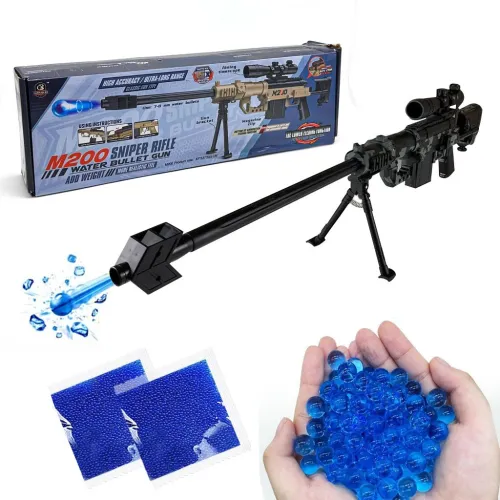 Sniper Jouet M200  Lanceur de Billes de Gel Automatique