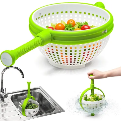 Égouttoir Rotatif Multifonction pour Fruits et Légumes