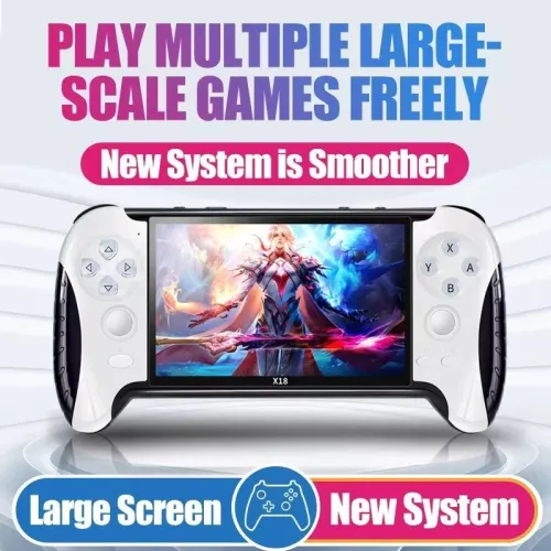 Console Portable X18  10000 + Jeux Classiques, Écran 4.3 - 2500mAh