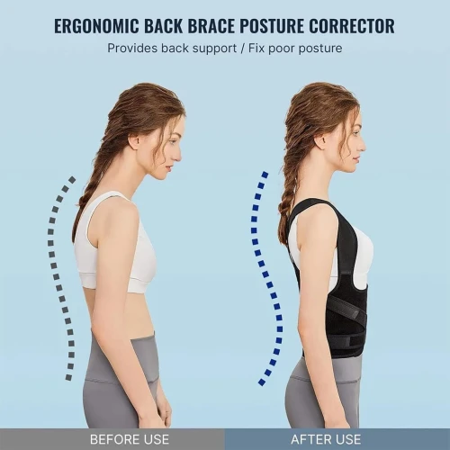 Support Dorsal Respirant et Réglable pour la Correction de la Posture  حزام شد الظهر