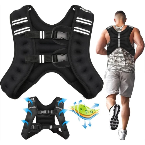 Gilet lesté dentrainement 5KG réglable avec bretelles élargies  صدرية تدريبات للمحترفين