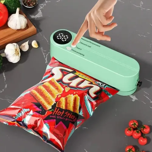 Appareil de Mise Sous Vide Compact  Extracteur dAir 60 kPa & Scelleuse à 3 Températures