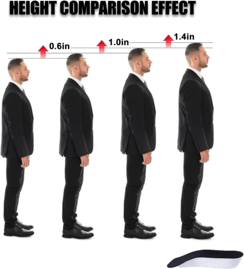 Semelles Augmentant la Taille 3.5cm  Soutien Orthopédique