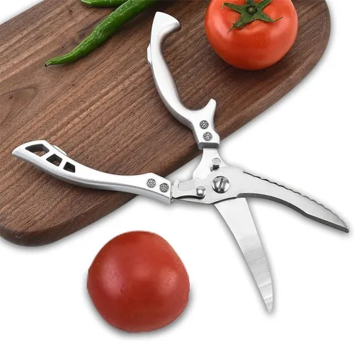 Ciseaux de Cuisine Robusts en Inox  Manche Aluminium Pratique
