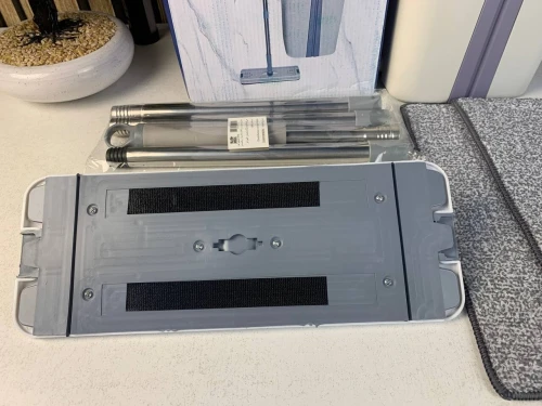 Serpillère Plate avec Seau Double Bac  Système de Nettoyage Moderne