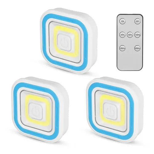 Spots LED Intelligents x3  Télécommande, Lumière Puissante et Installation Facile
